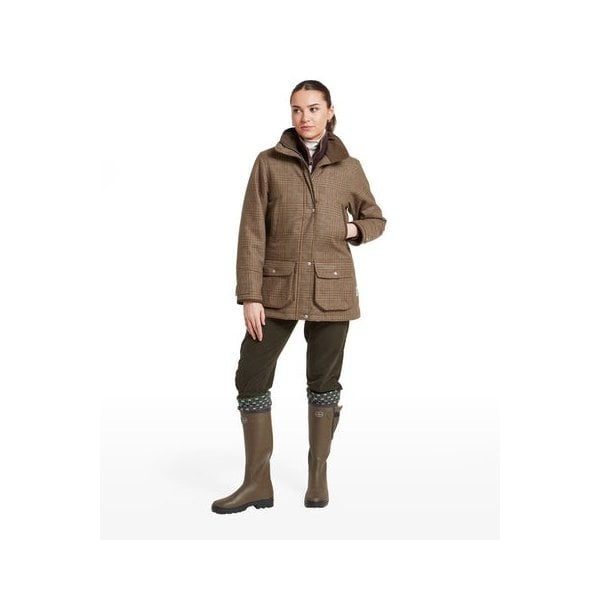 Womens Ptarmigan Tweed Coat in Teviot Tweed