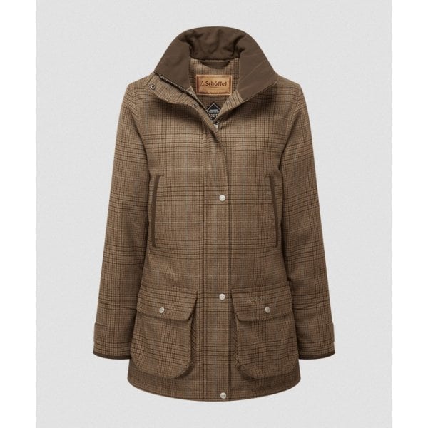 Womens Ptarmigan Tweed Coat in Teviot Tweed