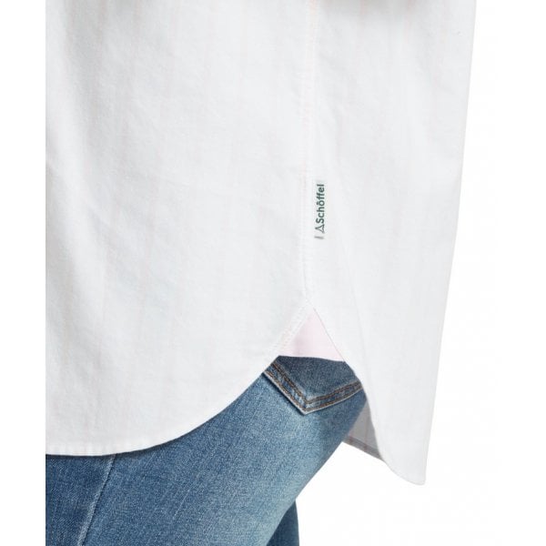 Womens Walberswick Oxford Shirt in Pink Stripe