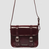 7 Inch Vegan Crossbody Bag in Cherry Red