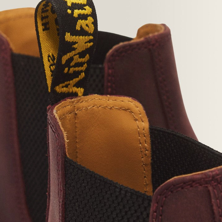 2976 YS Crazy Horse Chelsea Boot in Cherry Red