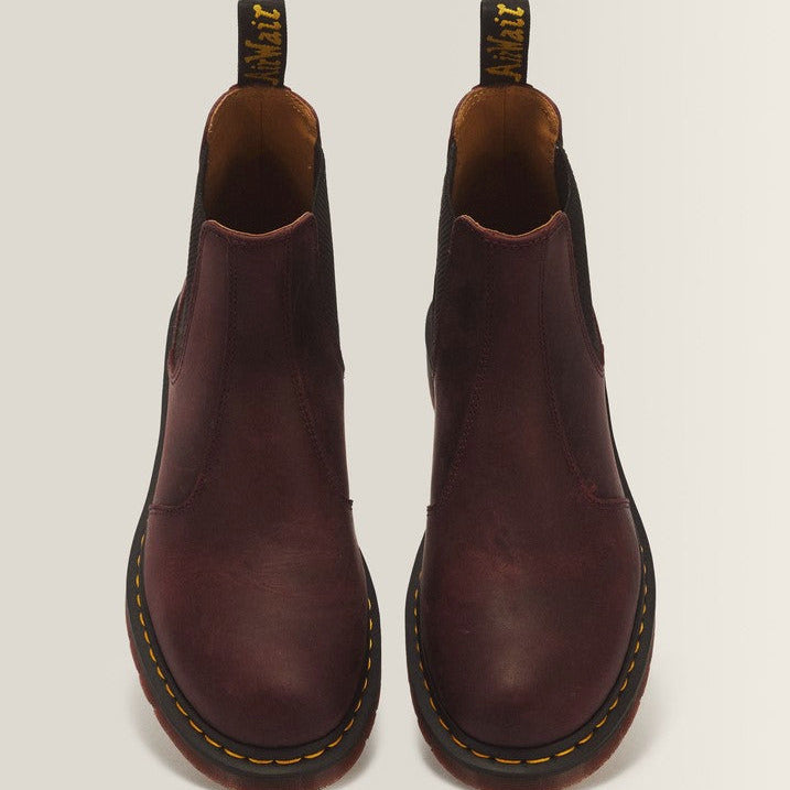 2976 YS Crazy Horse Chelsea Boot in Cherry Red