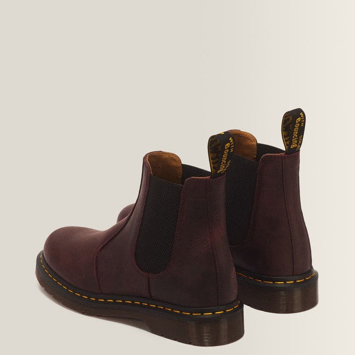 2976 YS Crazy Horse Chelsea Boot in Cherry Red