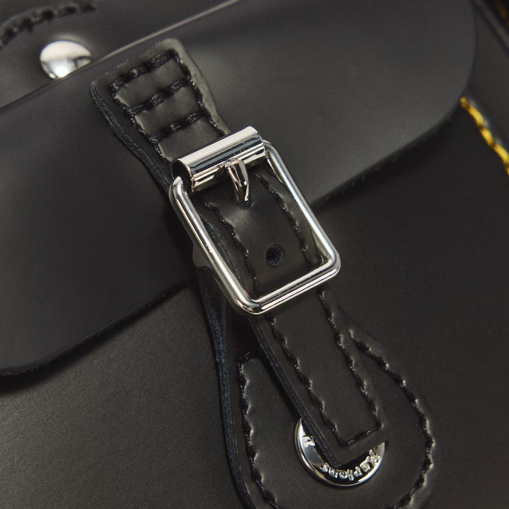 Kiev Leather Top Handle Bag in Black