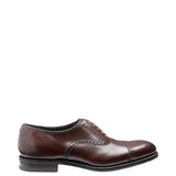 Mens Kellar Semi Brogue Shoe in Dark Brown
