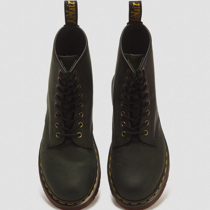1460 Crazy Horse Leather Boots in DMS Forest Green