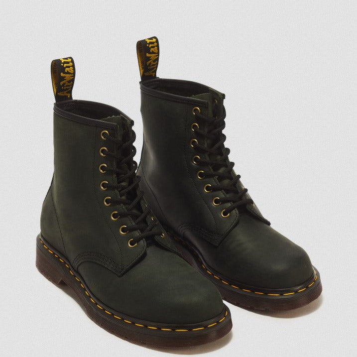 1460 Crazy Horse Leather Boots in DMS Forest Green