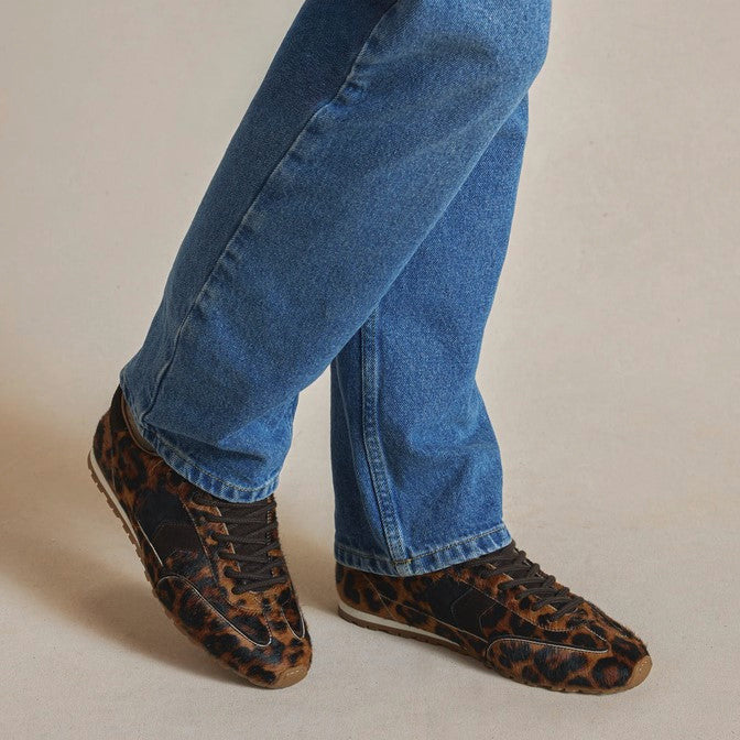 Chawston Leopard Suede Trainers