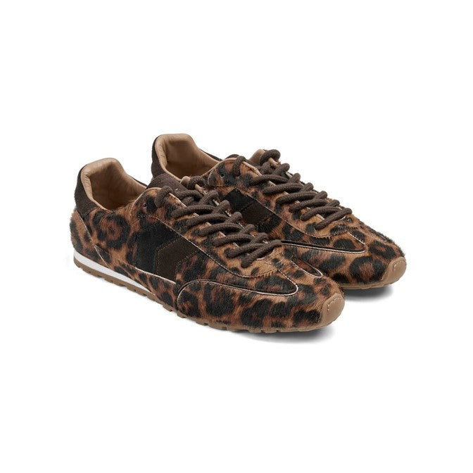 Chawston Leopard Suede Trainers