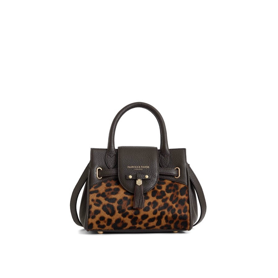 Mini Windsor Handbag in Leopard Haircalf