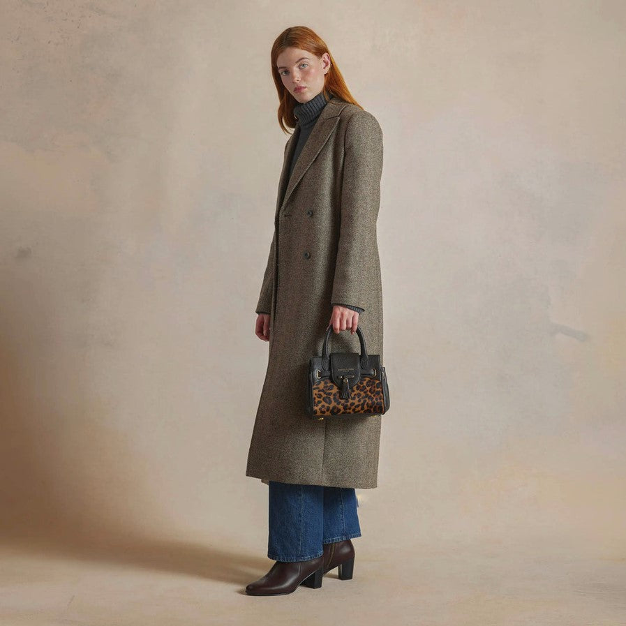 Mini Windsor Handbag in Leopard Haircalf