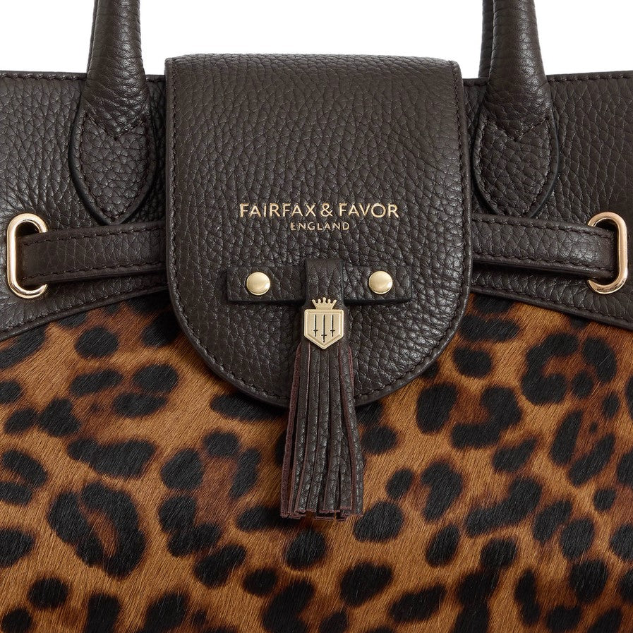Mini Windsor Handbag in Leopard Haircalf