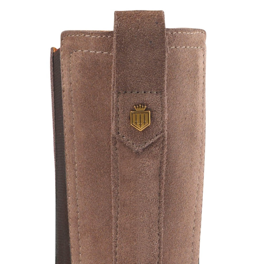 Boudica Heeled Boot in Deep Taupe