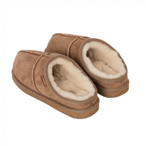 Bobo Sheepskin Slipper in Chestnut