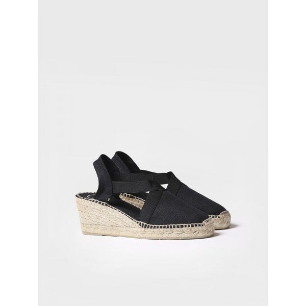 Ter Wedge Heel Espadrille in Black