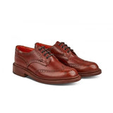 Anne Brogue Country Shoe in Marron Antique
