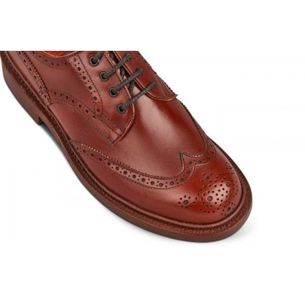 Anne Brogue Country Shoe in Marron Antique
