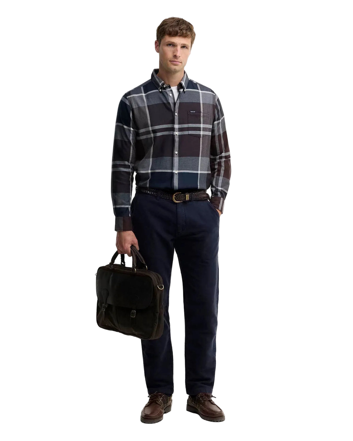 Waxed Leather Briefcase