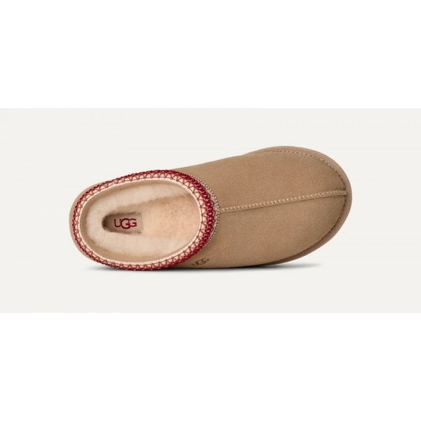 Womens Tasman II Slipper in Sand / Dark cherry