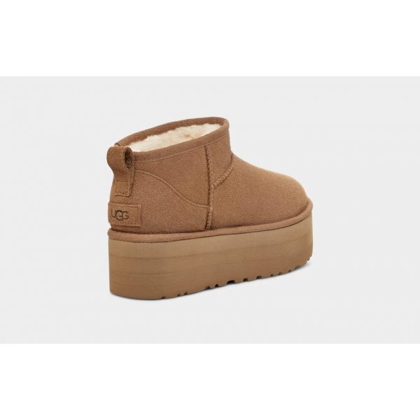 Womens Ultra Mini Platform in Chestnut