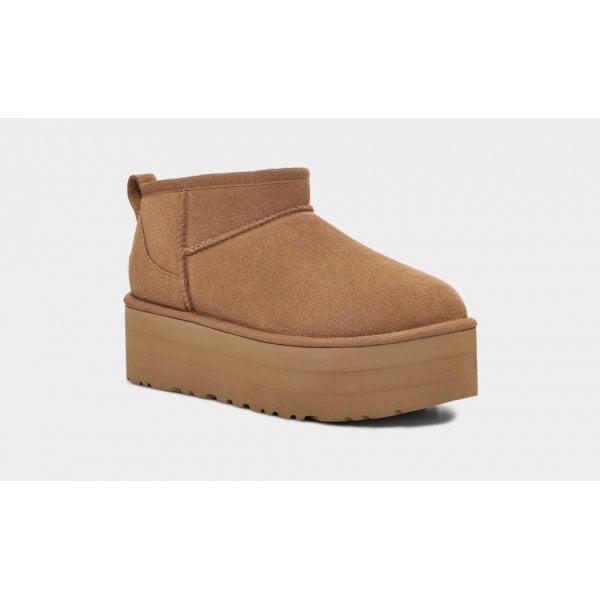 Womens Ultra Mini Platform in Chestnut