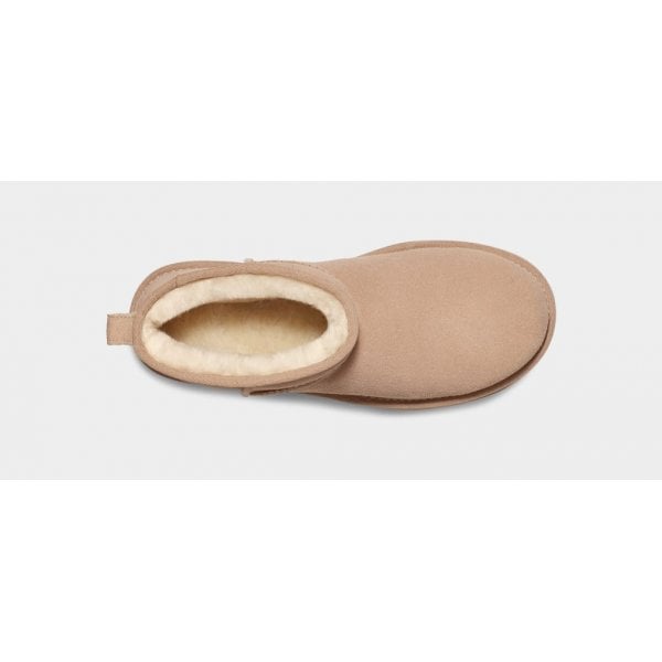 Womens Ultra Mini Platform in Sand Suede