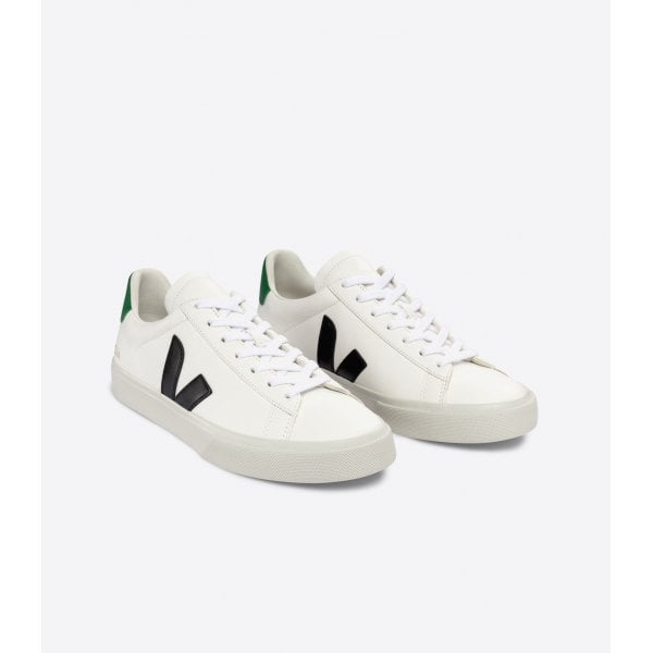 Mens Campo Extra White Black/Emeraude