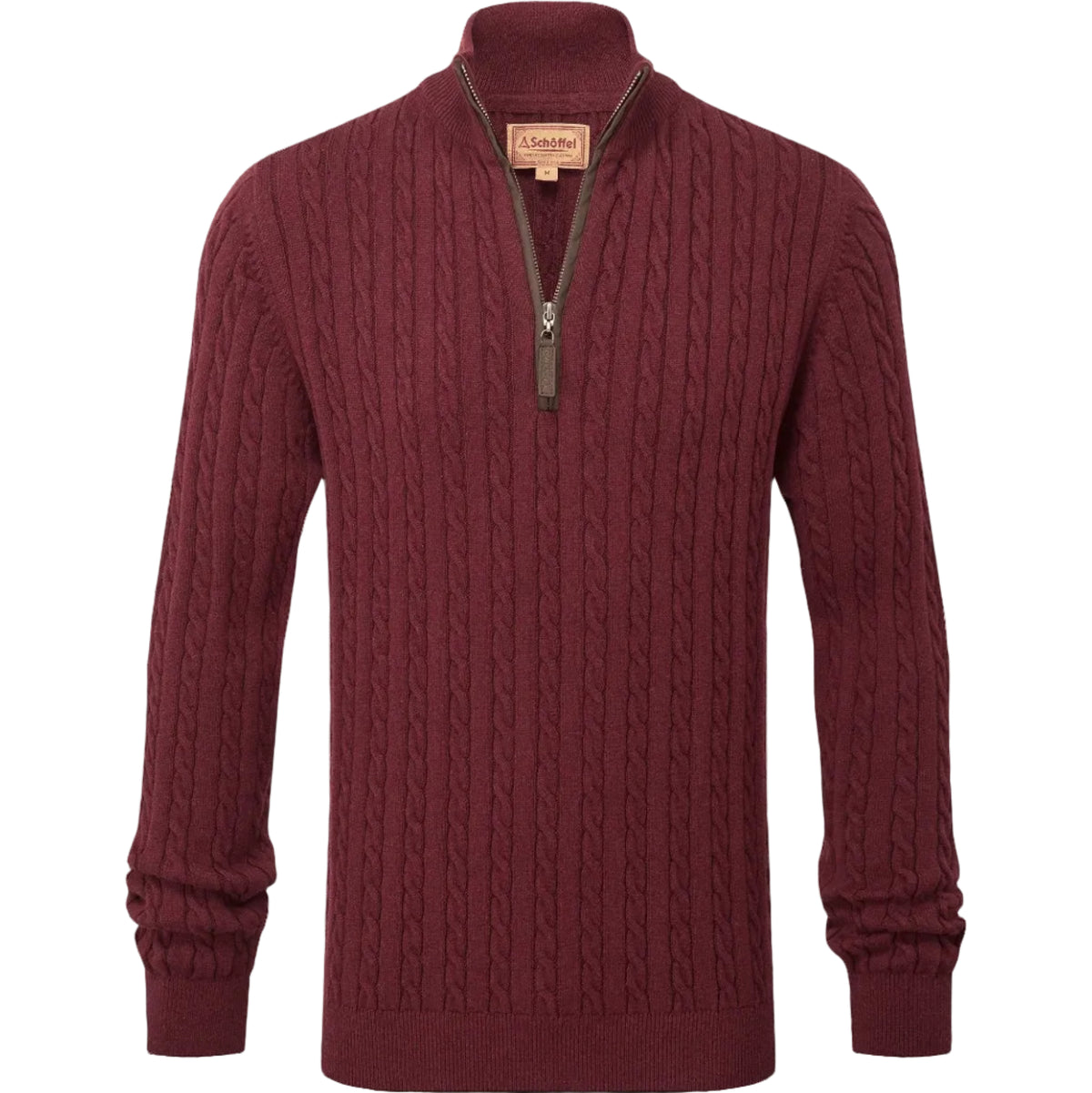 Calton Cotton Cashmere Cable 1/4 Zip Jumper