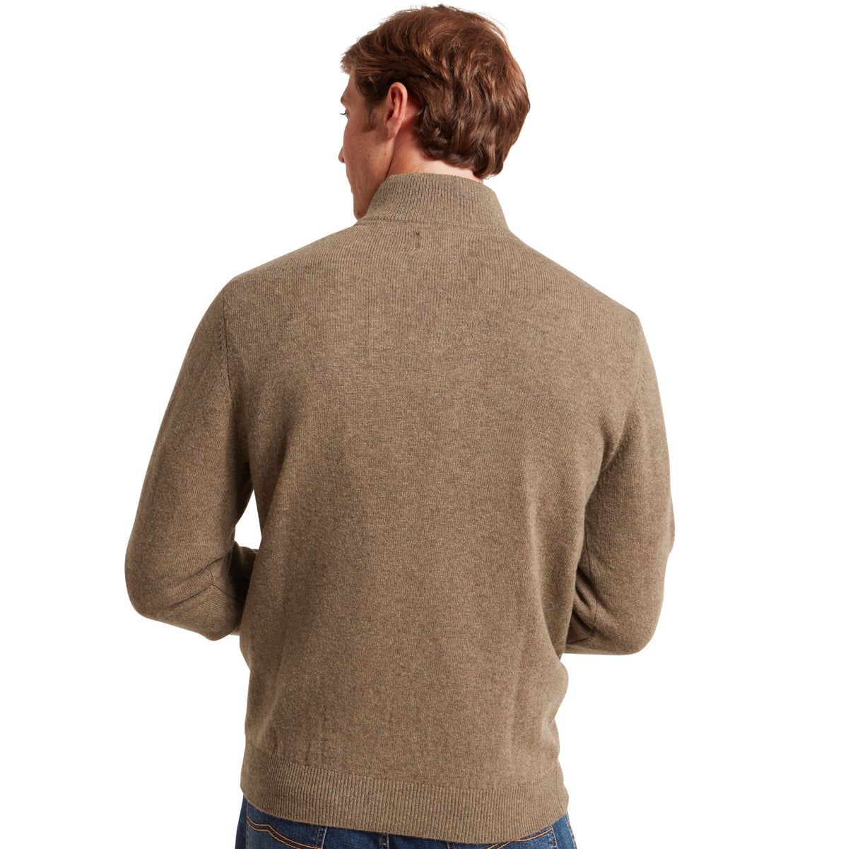 Lewis Lambswool 1/4 Zip Jumper