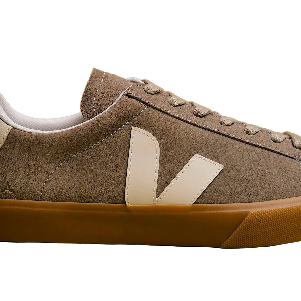 Campo Suede Trainer in Taupe Pierre Natural